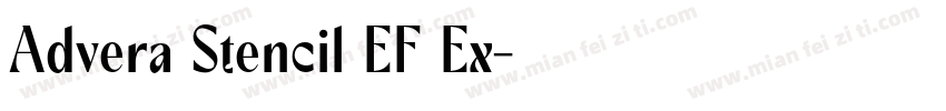 Advera Stencil EF Ex字体转换